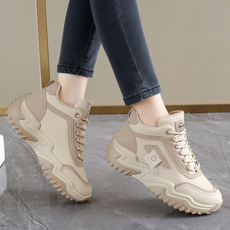 Koreanstyle Womens Casual Hightop Dad Shoes