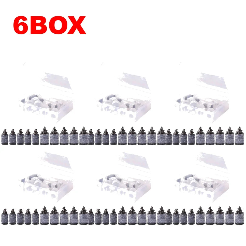 1-6BOX Vacuum Tyre Repair Nail Tire Puncture Screws Motorcycle Fitting Set Tubeless Wheel Repairs Punctures Kit Patches For Car