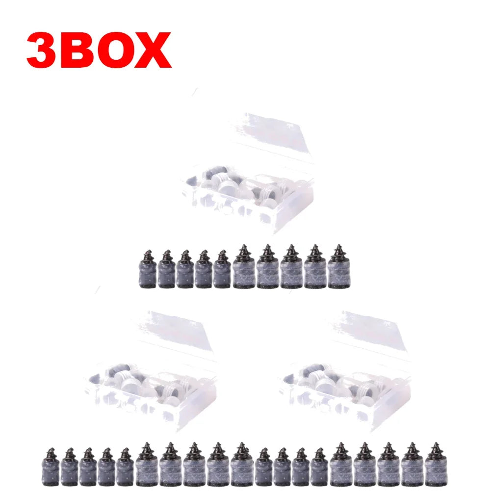 1-6BOX Vacuum Tyre Repair Nail Tire Puncture Screws Motorcycle Fitting Set Tubeless Wheel Repairs Punctures Kit Patches For Car