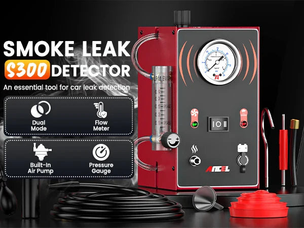 ANCEL S300 Automotive Smoke Machine EVAP Smoke Leak Detector for Car Motorcycle Vacuum Tester Oil Fuel Pipe Leakage Locator