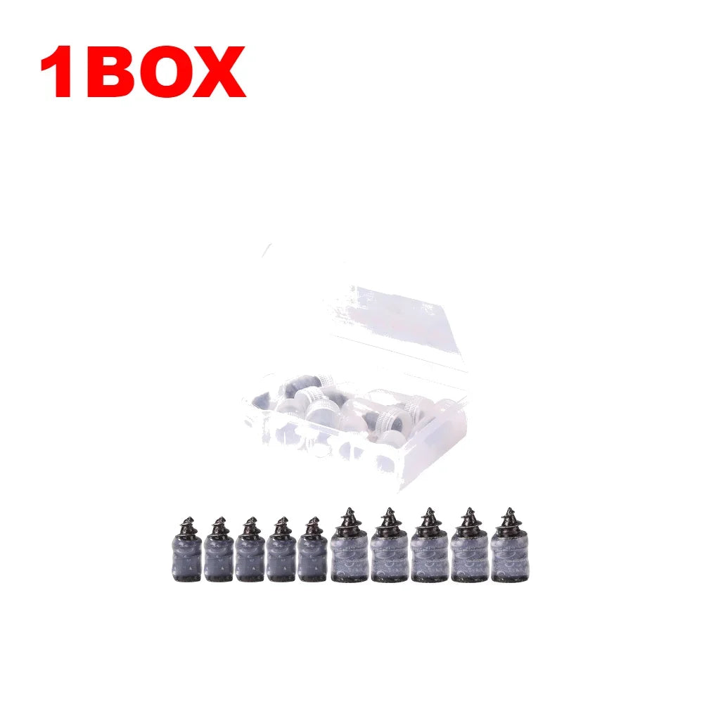 1-6BOX Vacuum Tyre Repair Nail Tire Puncture Screws Motorcycle Fitting Set Tubeless Wheel Repairs Punctures Kit Patches For Car