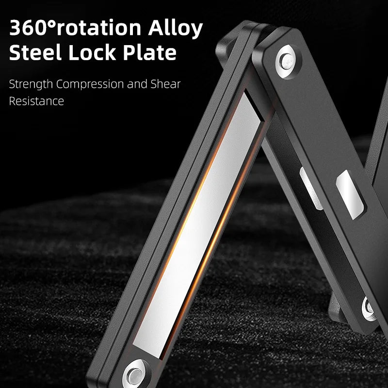 WEST BIKING Anti-Theft Bicycle Folding Lock Portable Motorcycle Electric Scooter Safety Lock High Security Waterproof Bike Lock