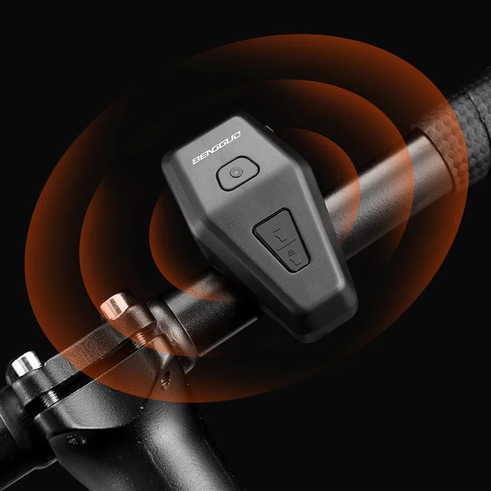Motorcycle Electric Horn USB Rechargeable Bike Warning Safety Bell Waterproof Electronic Bicycle Horn for Mountain Road Bike