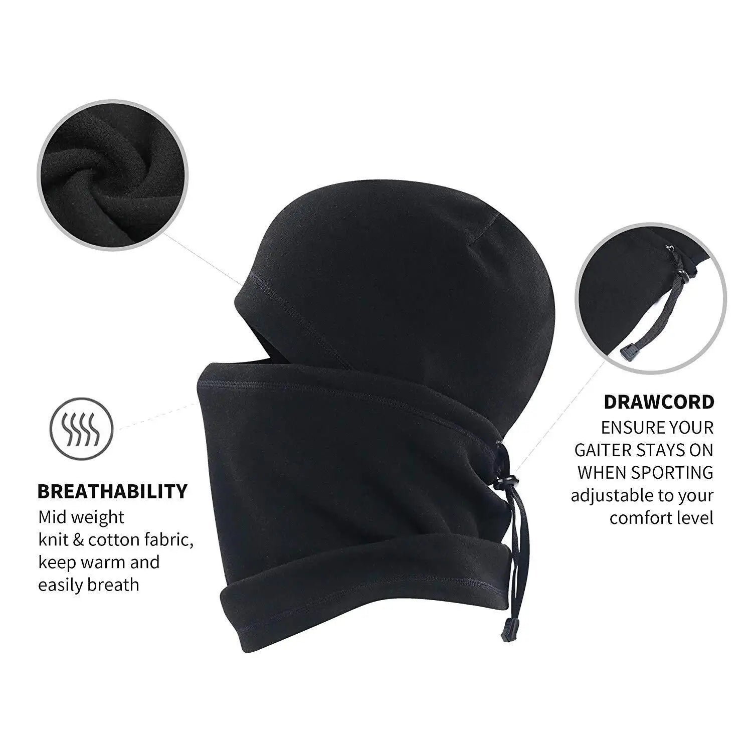 Balaclava Face Mask Winter Windproof Fleece Warm Cover for Men and Women Cold Weather Motorcycle Ski Mask