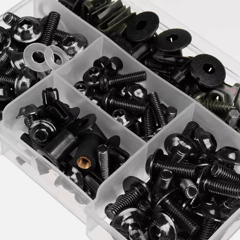 195PCS Universal Motorcycle Bodywork Complete Fairing Bolts Screw Nuts Kit For Kawasaki Ducati Aprilia Honda YAMAHA YZF Suzuki